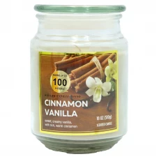 Svece burkā Jar 18oz Cinnamon Vanilla