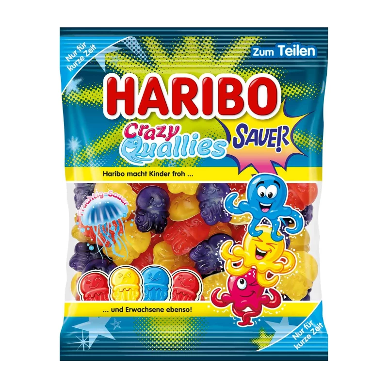 Haribo želejveida konfektes Crazy Quallies 160g