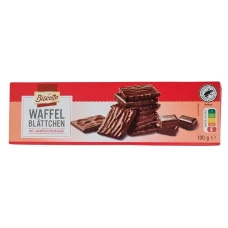 Vafeles Biscotto piena tumšajā šokolādē 100g