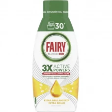 Fairy trauku mazgājamās mašīnas gēls trauku mazgāšanai Lemon 600ml 30 mazg reizēm