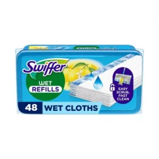 Swiffer Dry maināmās rezerves salvetes slapjās ar citronu aromātu 48gb