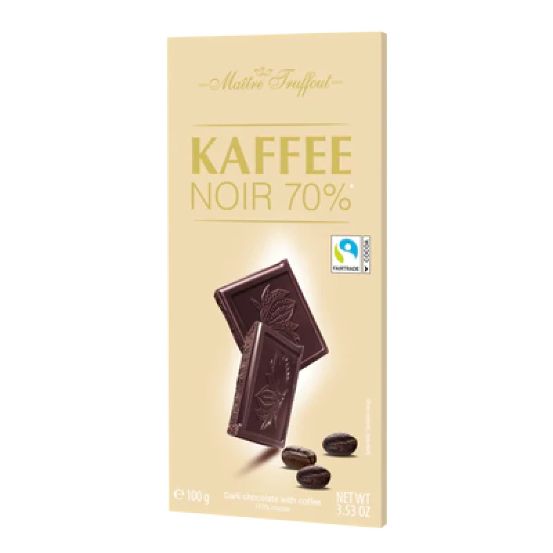 Šokolāde Kaffe Noir 70%100gr Maitre Truffout/Austrija